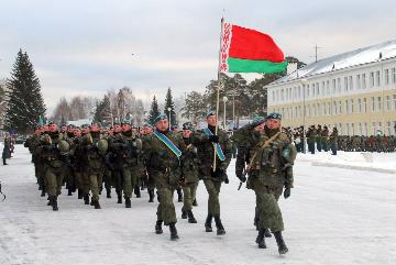 Торжественная церемония открытия командно-штабного учения с миротворческими контингентами государств - членов ОДКБ «Нерушимое братство-2018».