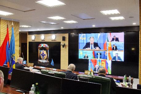 Заседание Совета министров иностранных дел ОДКБ в режиме видеоконференцсвязи